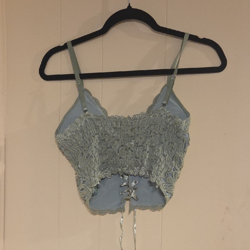 Lace Trimmed Women's Top